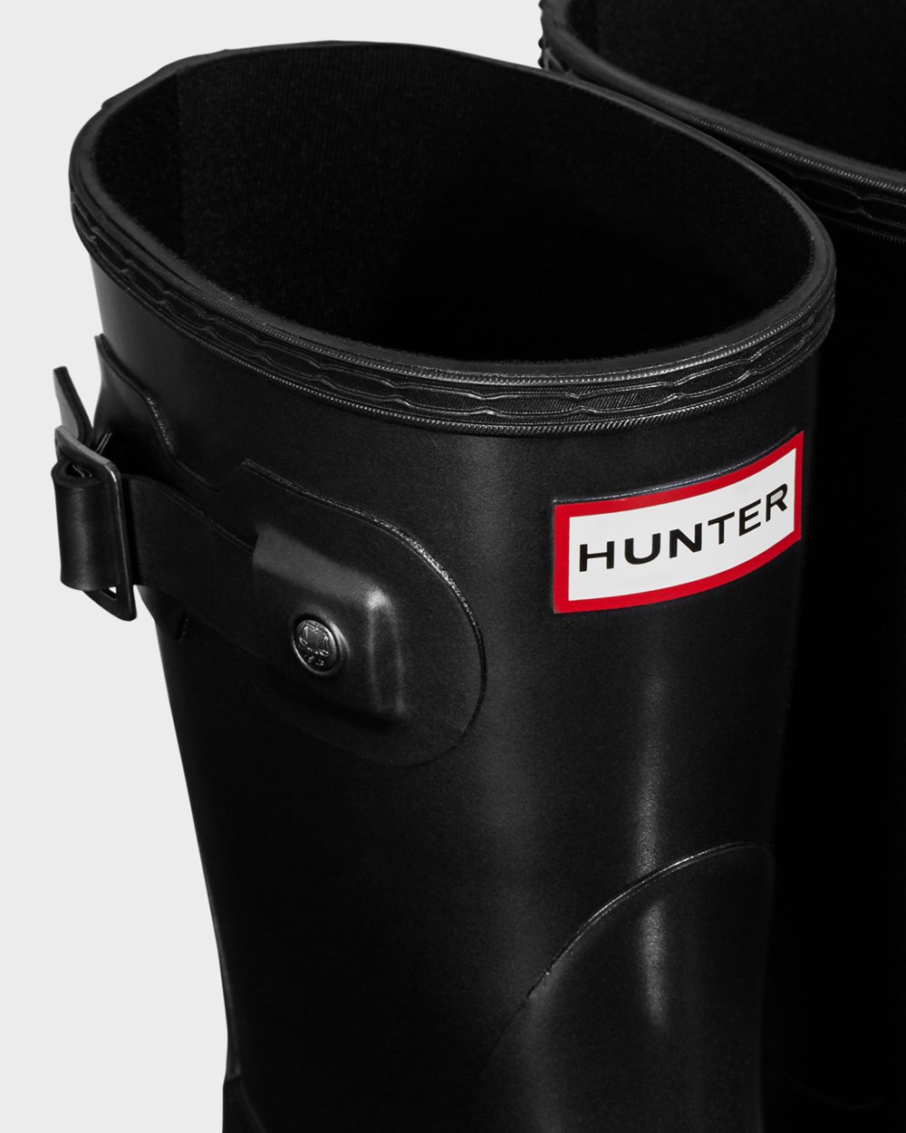 Women Hunter Original Pearlized | Short Rain Boots Black | NZ-47892-ZQBA